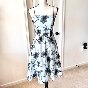 Vintage Y2K MASQUERADE Tulle and Lace Embellished Fit & Flare Dress—SZ. 5/6 or 2